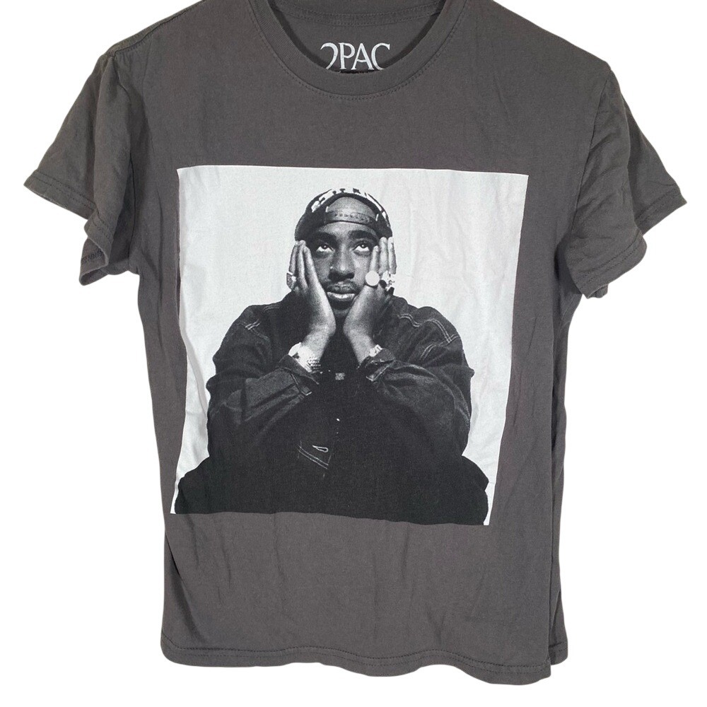 2PAC band tee Gray T-Shirt for women's size small
